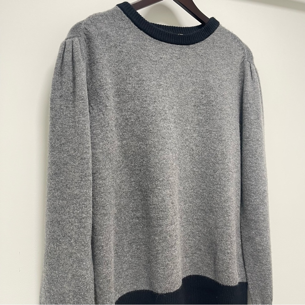 Random Identities Wool Cashmere Blend Crew Neck Gray Sweater Size Medium - Picture 4 of 12
